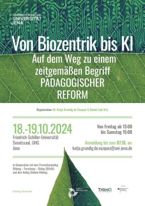 save the date / Call zur Tagung "von Biozentrik bis KI"