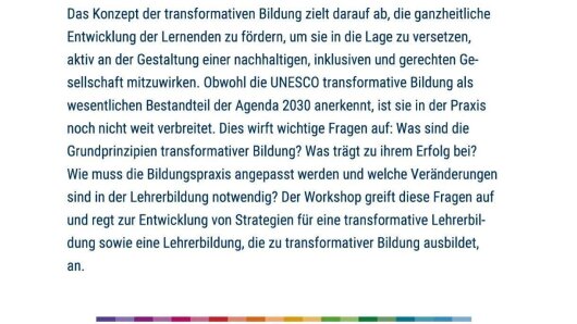 Abstract des Workshops "Transformation