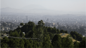Blick über Addis Abeba